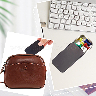 9 шт. 3-цветные жестяные коробки для хранения безделушек с раздвижной крышкой CON-CP0001-016C-1