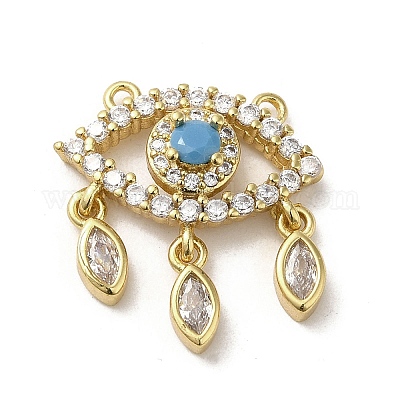 Латунные микро проложить кубического циркония подвески KK-E092-03G-1