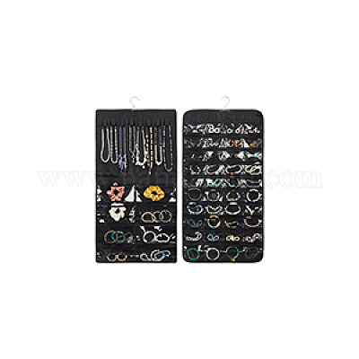 2 шт. 2 стиля прямоугольный складной рулон бижутерии из нетканого материала AJEW-FG0003-97-1