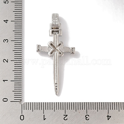 Подвески из латуни и кубического циркония KK-L216-054P-01-1