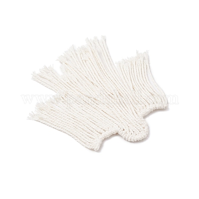 Плетеные хлопковые украшения в виде привидения из макраме HJEW-JM03750-1