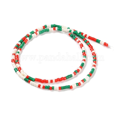 Рождественская тема ручной работы бусины лэмпворк нити LAMP-L078-008L-1