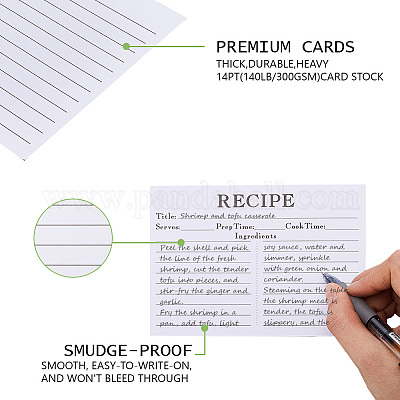 Бумажная карточка рецепта DIY-WH20058-02B-1