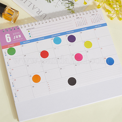 Круги из точек сухого стирания из ПВХ AJEW-WH20054-007-1