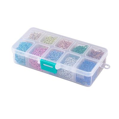 Алюминиевая проволока открыты кольца прыжок&nbsp;ALUM-X0002-6mm-02-1