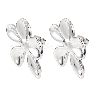 Серьги-гвоздики из нержавеющей стали 304&nbsp;LS-EJEW-I323-01P-03-1