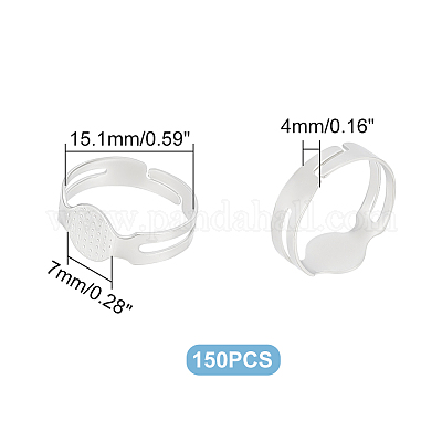 150 шт. регулируемые компоненты колец из сплава FIND-UN0001-87-1