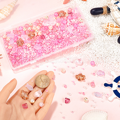 Прозрачные стеклянные бусины смешанного стиля GLAA-SC0002-21B-1