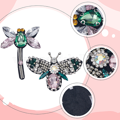 Patch à Coudre Etoile Pierre, Strass Et Perle 60 Mm - The Sweet Mercerie