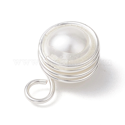 Подвески из круглой медной проволоки с ракушками и жемчугом PALLOY-JF03262-01-1