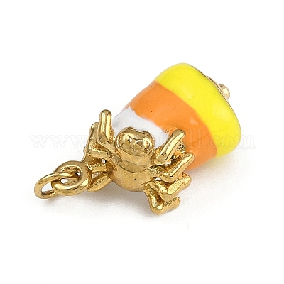 Эмалевые подвески из нержавеющей стали 304 на тему Хэллоуина STAS-L296-01G-1