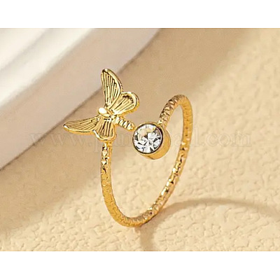 Латунные кольца-манжеты для пальцев ног с кристаллами и стразами FS-WG20A77-01-1