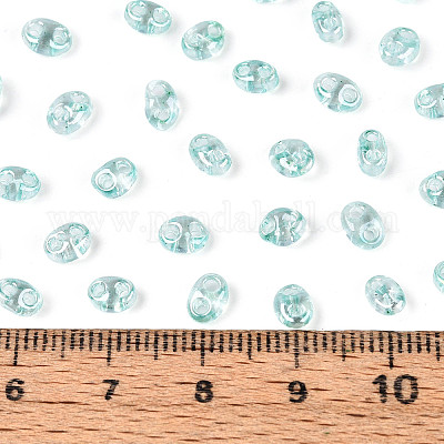 Прозрачные цвета блеск стеклянный бисер SEED-N008-09C-1