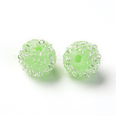 Имитация конфетного стиля смоляные хрустальные бусины со стразами ZIRC-I029-03B-1