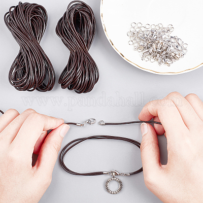 Wholesale PH PandaHall 24 Yards Jewelry Leather Cord 6 Colors Leather  String Cord 2mm Round Cowhide Leather Cord Leather Cording for Necklace  Bracelet Jewelry Making Beading DIY Crafts Hobby Project 