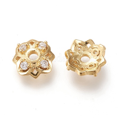 4-лепесток из латуни шарик крышки ZIRC-L096-19G-1