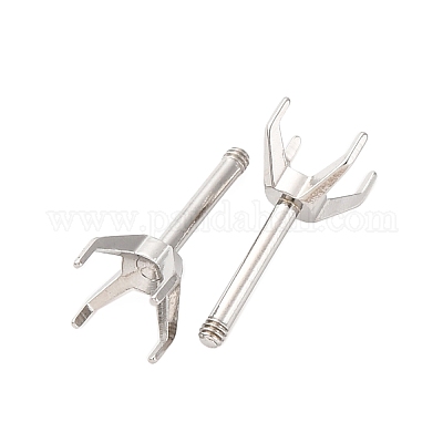 Фурнитура для сережек-гвоздиков из нержавеющей стали 304 STAS-B091-02B-05P-1