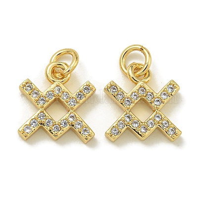 Стойки обшивки латунь микро проложить Циркон подвеску KK-K386-02F-G-1