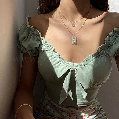 Подвески для стеклянных бутылок в стиле 40шт. FIND-CD0001-21-1