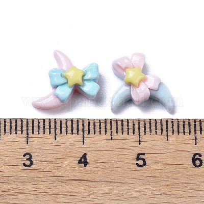 Непрозрачные милые кабошоны из смолы RESI-B024-03G-1