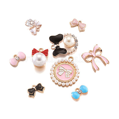 Подвески из эмали и сплава ENAM-TA0002-10-1