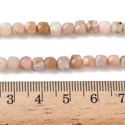 Натуральный розовый опал бусы пряди G-Z104-C01-4mm-1