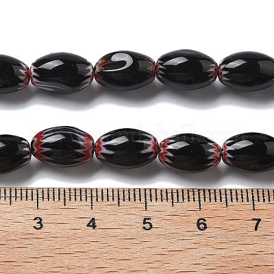 Ручной работы millefiori стеклянные бусины нитки LAMP-F035-12M-1