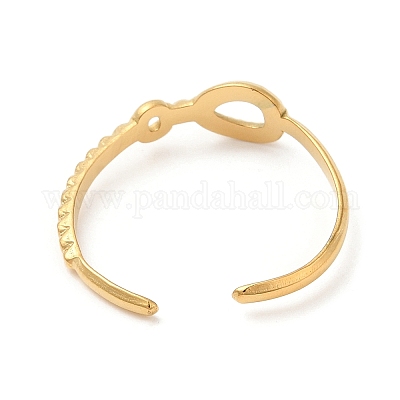 Кольца-манжеты овальные полые открытые из нержавеющей стали 304 для женщин STAS-D085-07G-1