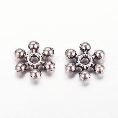 Тибетском стиле сплав Шарики прокладки TIBEB-1171-AS-FF-1