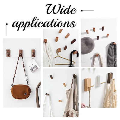 Крючок-вешалка из бука HJEW-WH0014-57-1