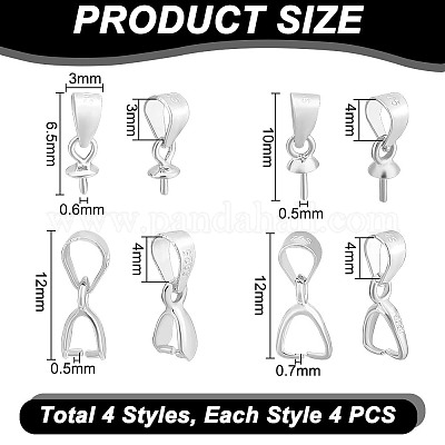 925 держатели кулонов из чистого серебра FIND-PH0021-79A-1