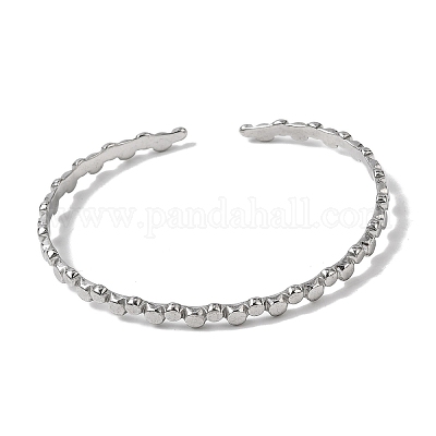 Браслеты-манжеты из нержавеющей стали 304 для женщин BJEW-H635-01P-1