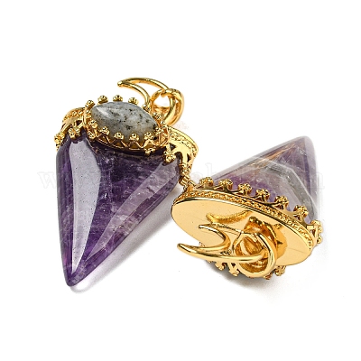 Природный аметист большие кулоны G-F639-06B-G-1