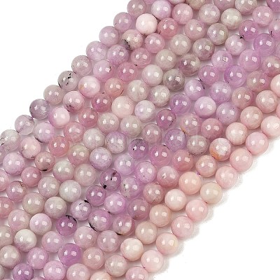 Природные кунцит бисер нитей G-L478-11-8mm-01-1