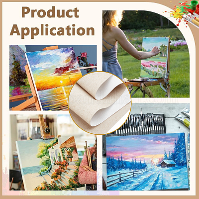 Рулон льняного холста средней зернистости для живописи OFST-WH0816-006-1