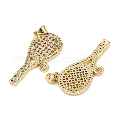 Латунные микро проложить кубического циркония подвески KK-S526-10G-C-1