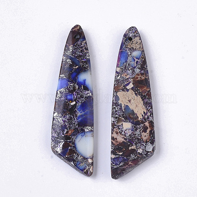 Синтетический регалит / имперская яшма / подвески из яшмы с морскими осадками G-S366-009A-1