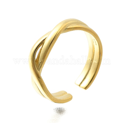 925 кольцо из стерлингового серебра RJEW-D300-04G-1