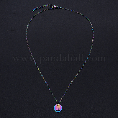 201 подвеска из нержавеющей стали ожерелье NJEW-S105-JN627-3-1