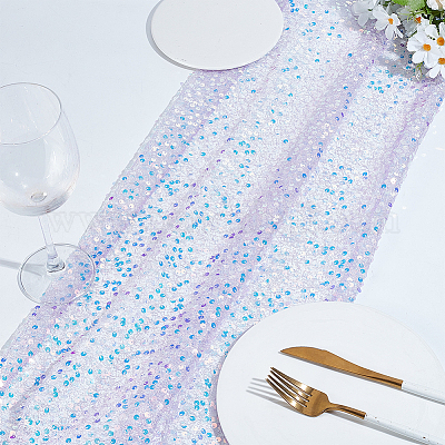 1шт. дорожка для стола с пайетками из полиэстера AJEW-HY0002-23B-1