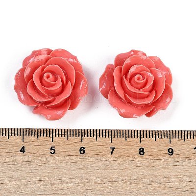 Резные бусины из синтетического коралла&nbsp;CORA-M001-02A-1