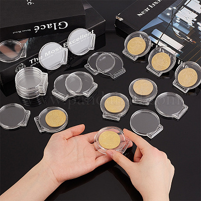 Прозрачная акриловая коробка для памятных монет ODIS-WH0030-96B-1