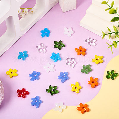 36шт 9 цвета бусины лэмпворк ручной работы LAMP-TA0001-64-1