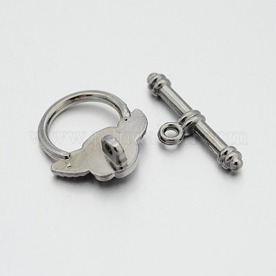 Сплавочные застежка тоггл тибетского стиля X-K090B051-1