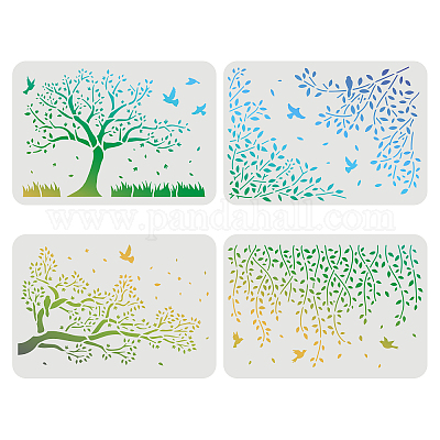 Wholesale PET Hollow out Drawing Painting Stencils Sets for Kids