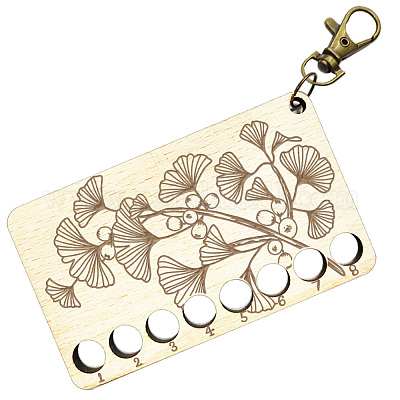 8-позиционные деревянные лотки для хранения ниток для вышивания TOOL-WH0056-014-1