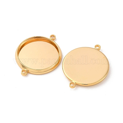 Латуни разъем кабошон сеттинги KK-F898-21D-G-1