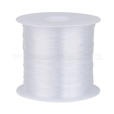Wholesale 0.6mm White Tone Beading Nylon Wire Fishing Line Wire 