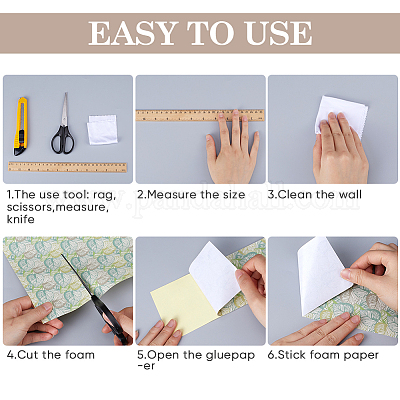 6шт миниатюрные обои AJEW-CP0008-28F-1