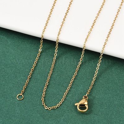 Ожерелья из нержавеющей стали 304 с цепочкой из троса NJEW-M151-24G-1